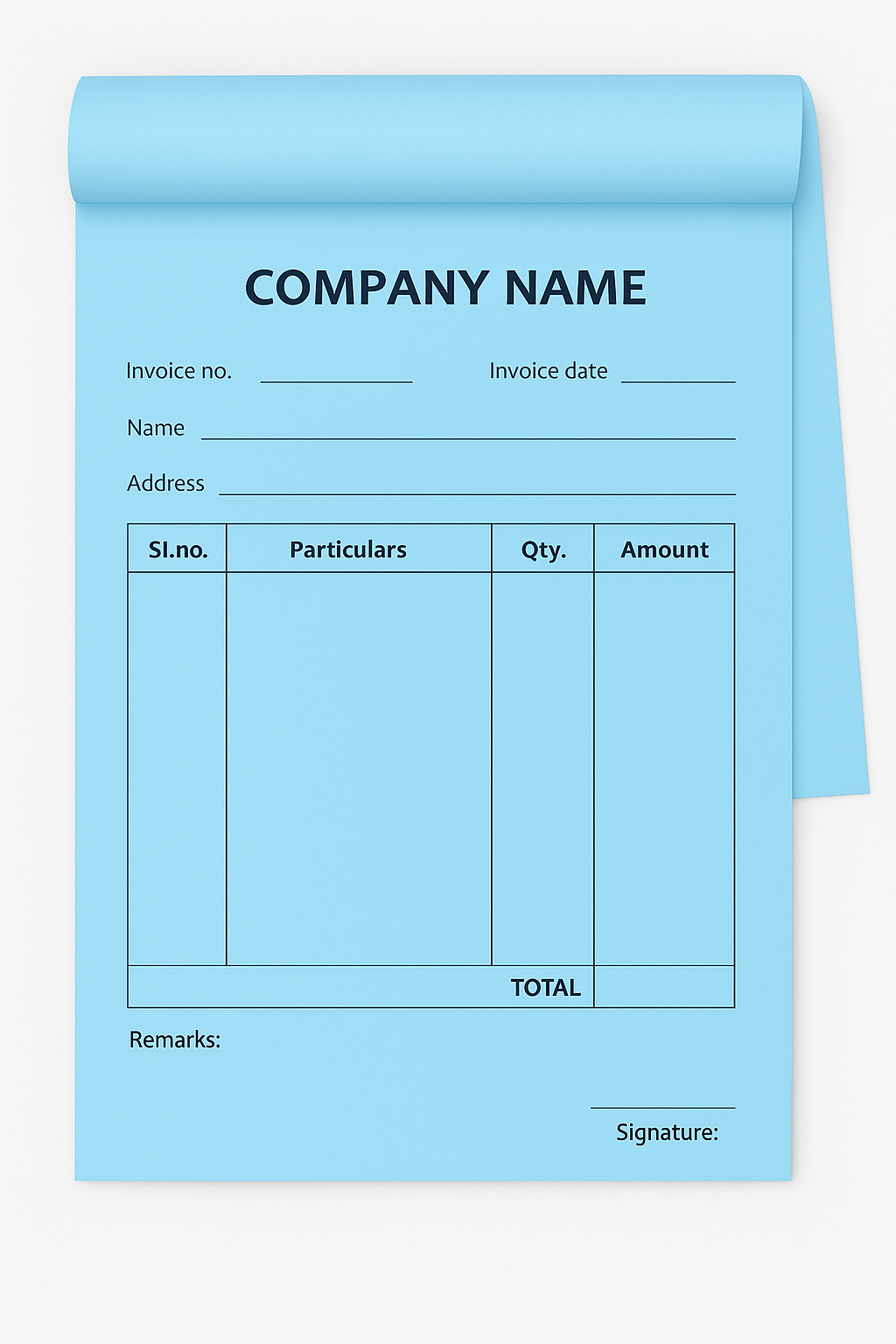 Receipt Book (Custom & Monochromatic)