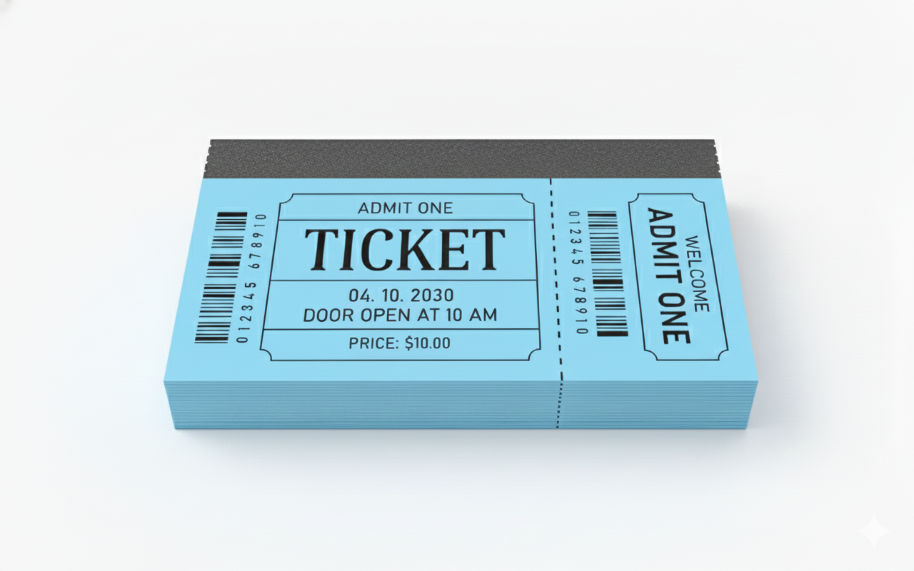 Entry Ticket (Monochromatic)