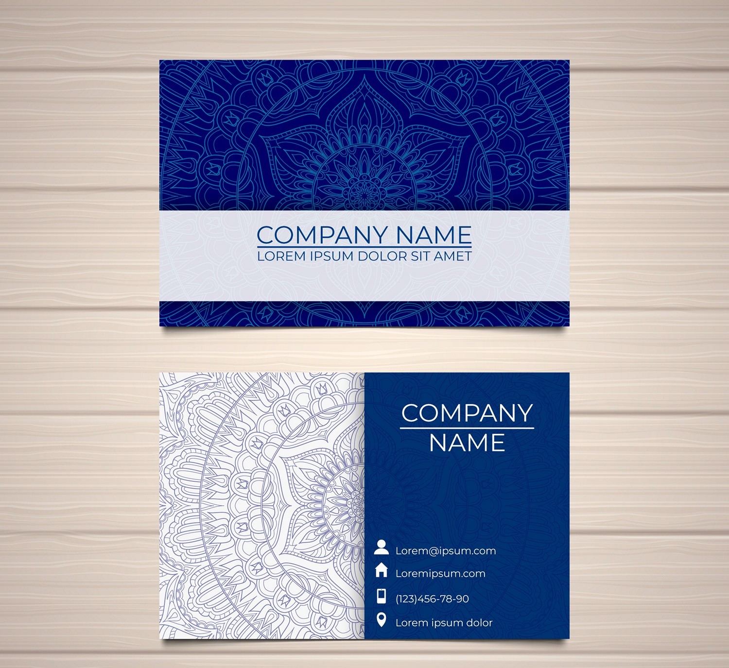 Elegant Mandala Business Card: Print Your Personalized Version