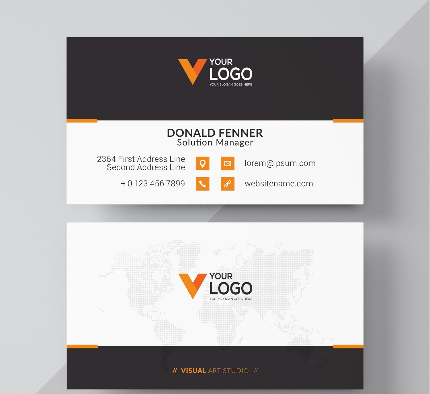 Modern & Minimalist Business Card: Editable for Digital Printing