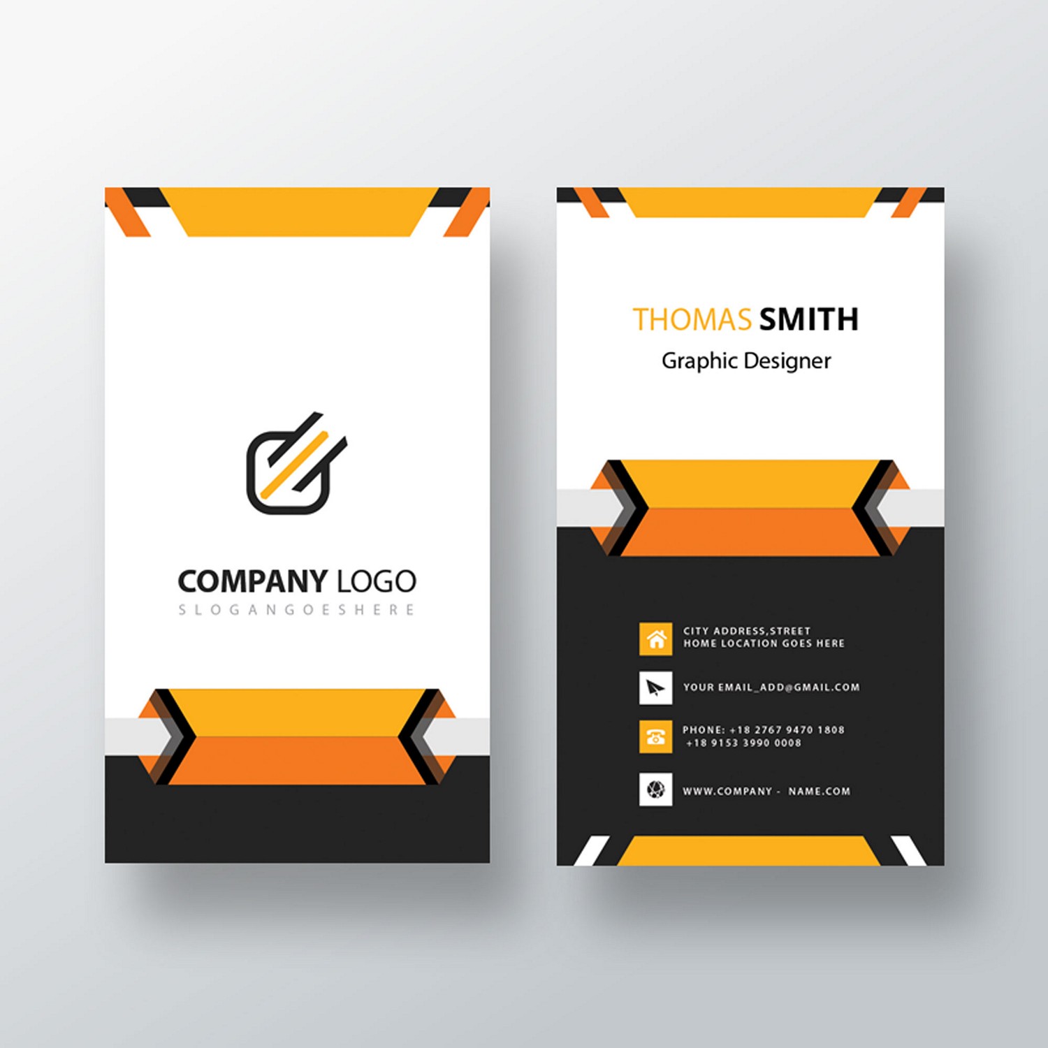 Modern & Bold: Customizable Digital ID Card