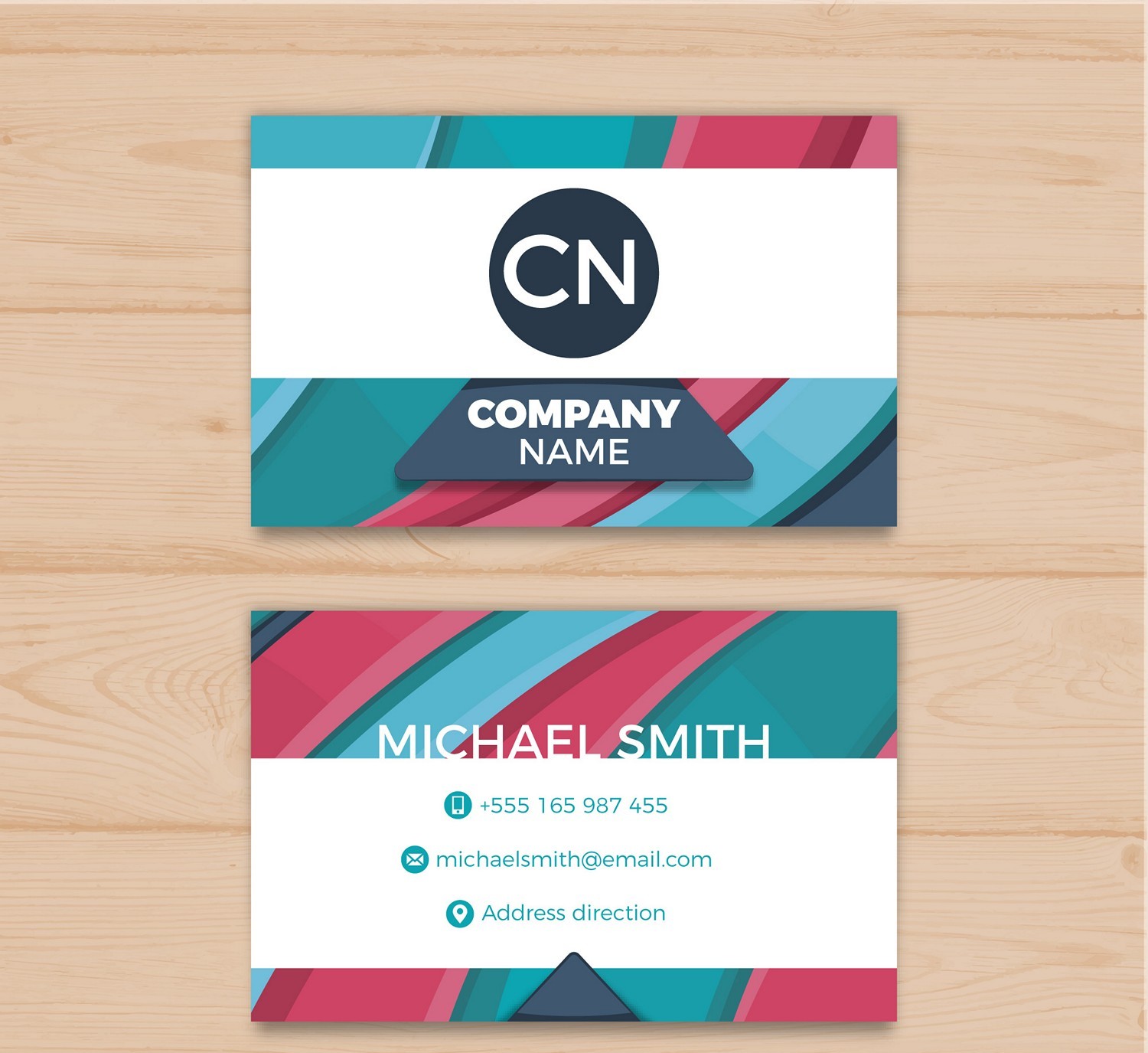 Vibrant Abstract Business Cards: Custom Digital Printing