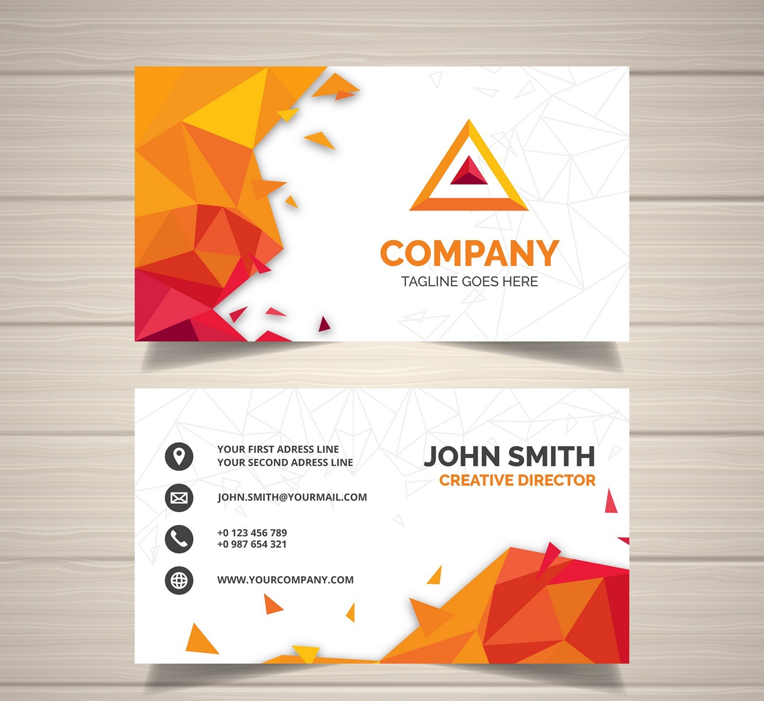 Geometric Burst: Modern Business Card