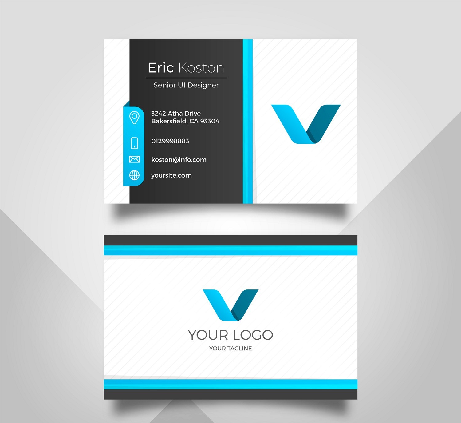 Modern & Minimalist Business Card - Customizable Digital Print