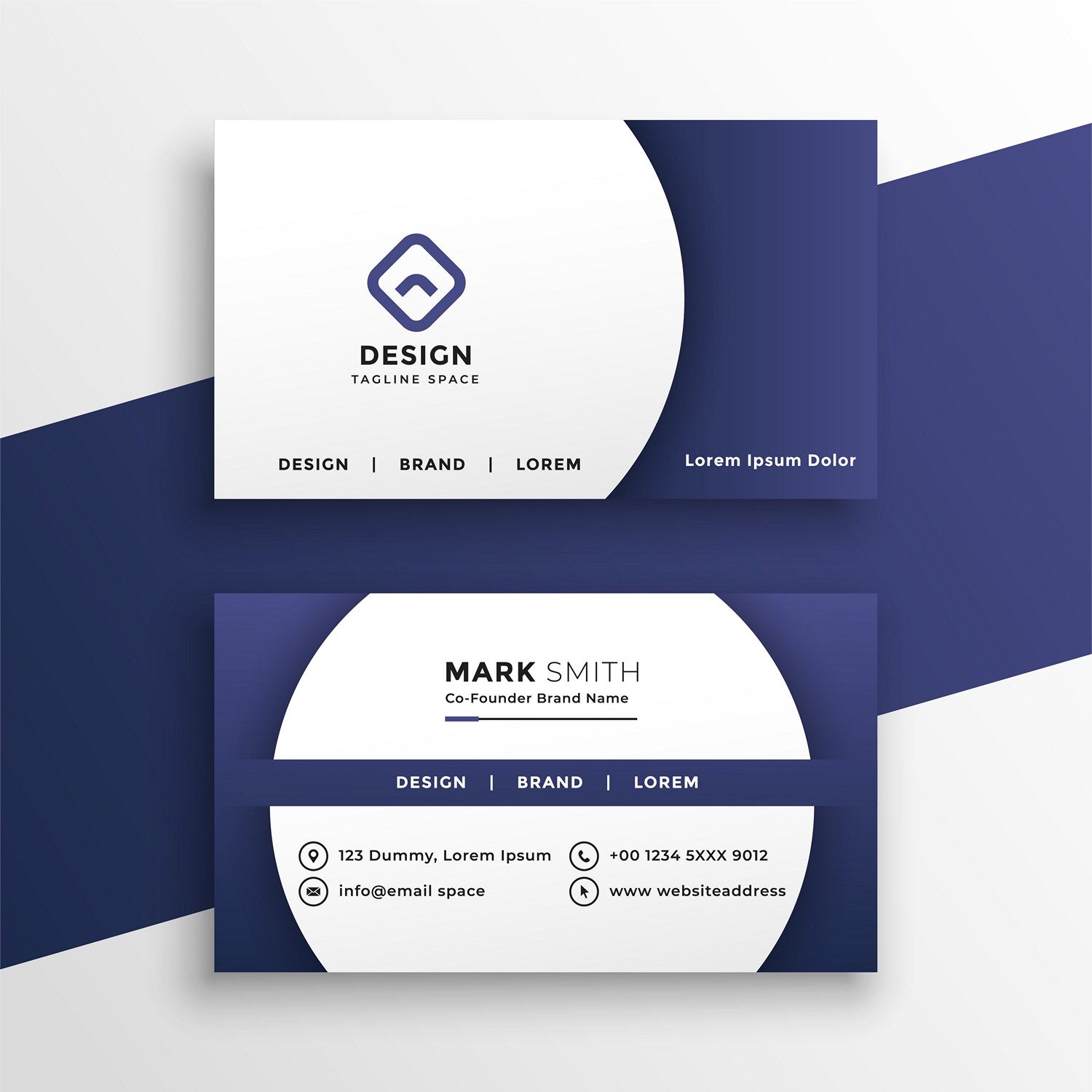 Modern Minimalist Business Card - Custom Digital Printing