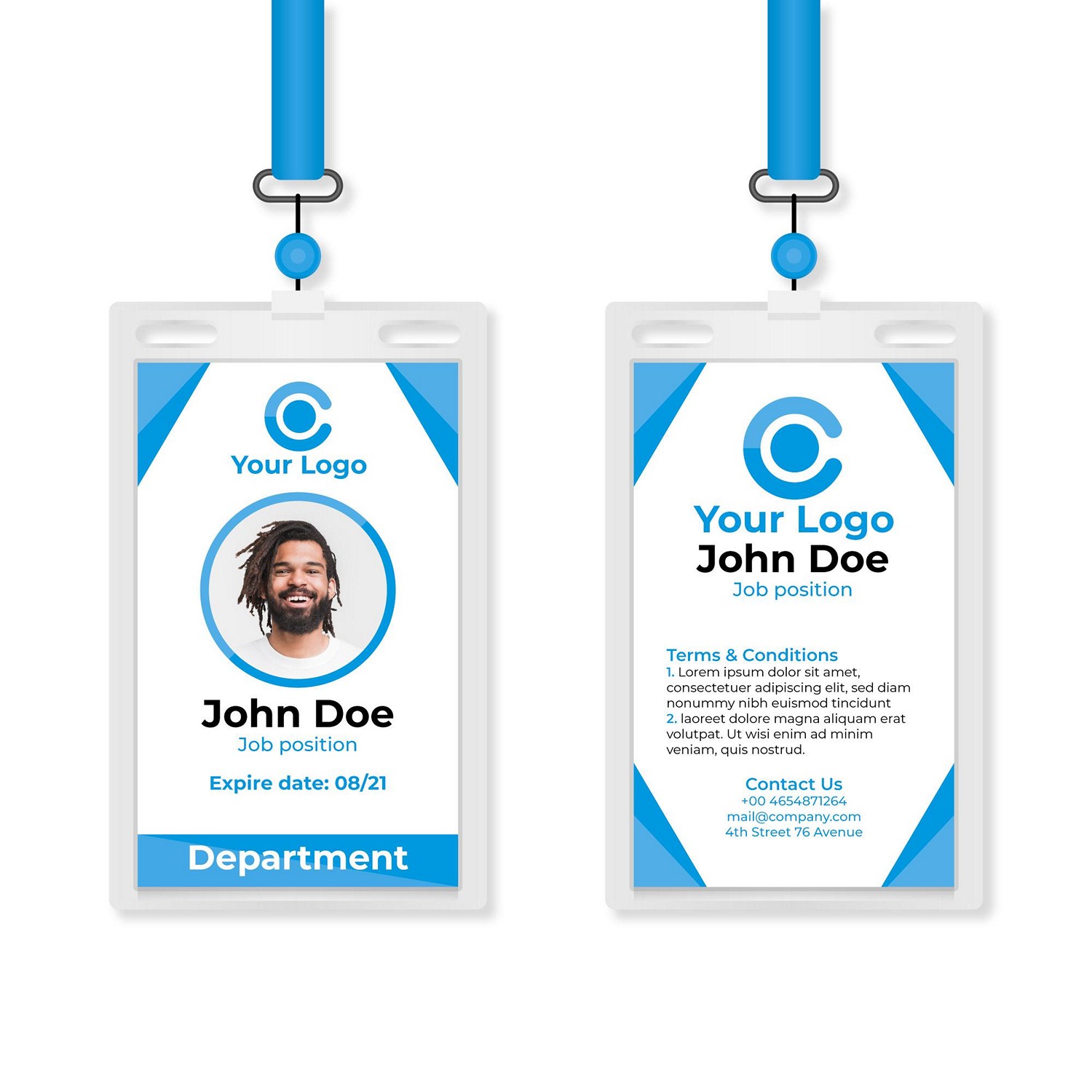 Modern & Customizable Digital ID Card - Ready to Print!