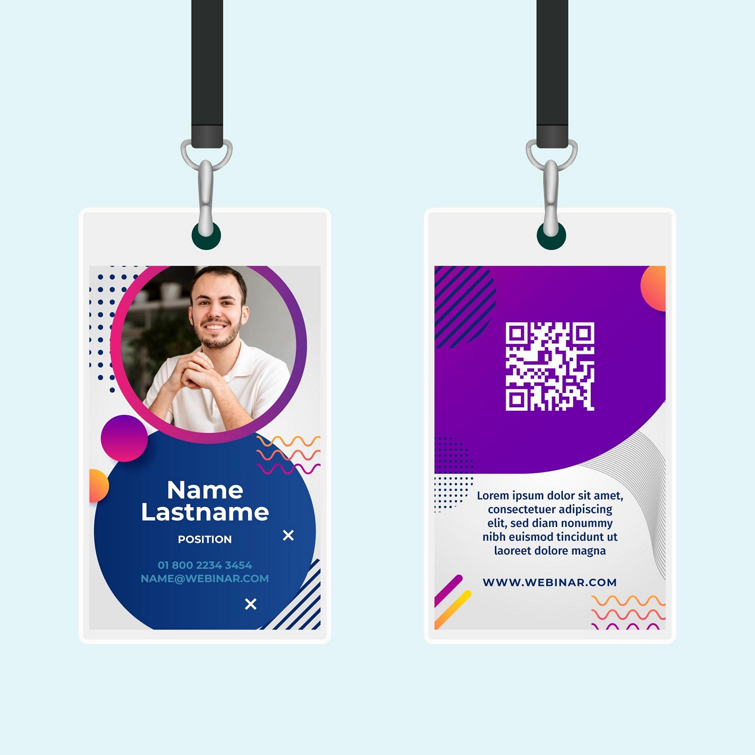 Modern & Customizable Digital ID Card - Print Now!