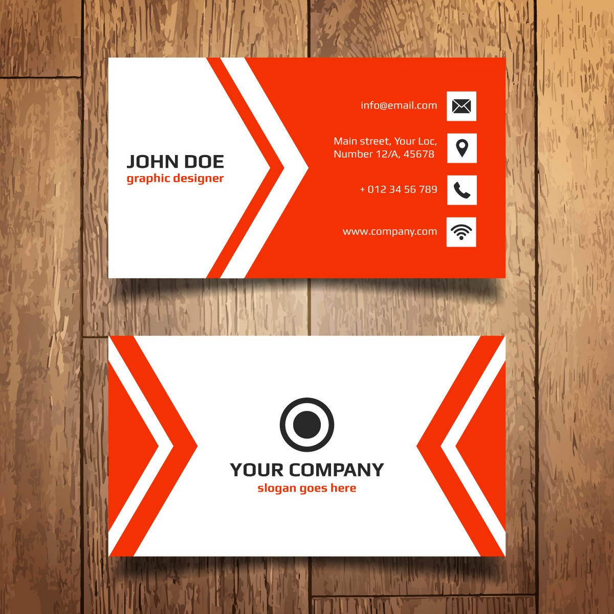 Bold & Modern Arrow Business Cards: Custom Digital Print