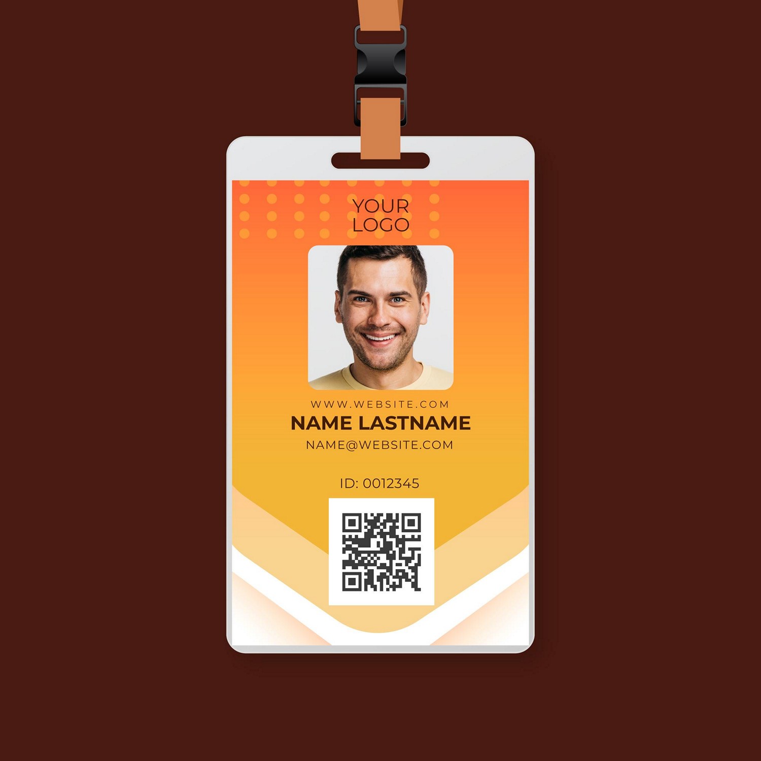 Modern & Customizable Digital ID Card - Instant Download