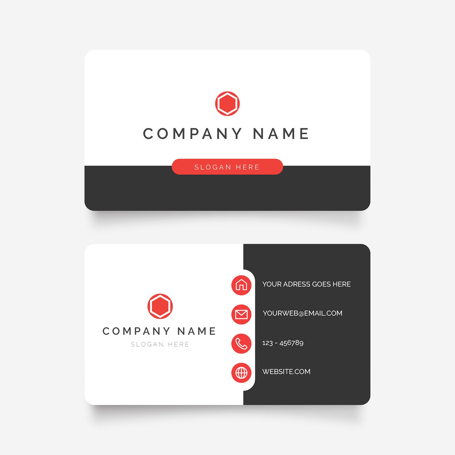 Modern & Minimalist Business Card - Digital Print Ready