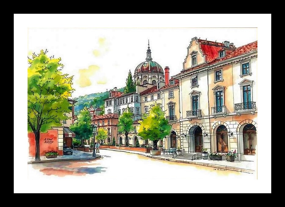 Exquisite Victorian Masterpiece: Classic Architecture Amidst Verdant Greens, Photo Frame With Photo, Wall Hanging Art, Wall Decor, Home Decor, Picture Frame | Size: 8 x 12 inches