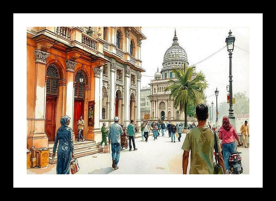 Cityscape Canvas Art: Grand Architecture & Everyday Life Wall Art, Interior Accents, Framing Solutions, Residential/Commercial Decor, Premium Gifts | Size: 8 x 12 inches