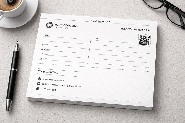 Corporate Inland Letter Cards (Monochromatic)