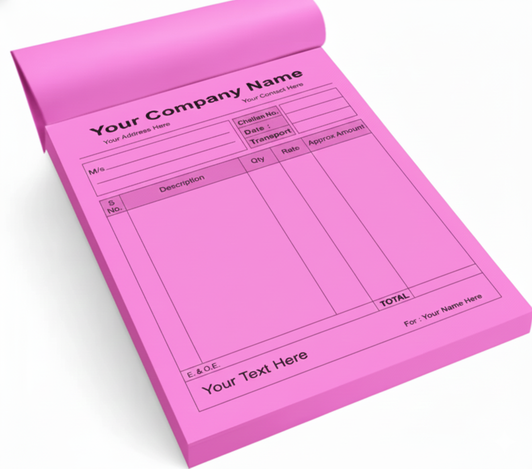 Receipt Book (Custom & Monochromatic)